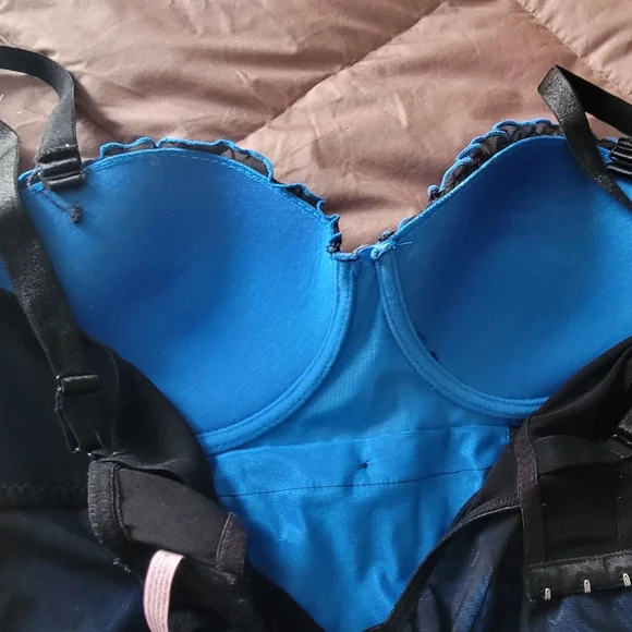 Elegant Blue and Black Women's Chemise - Picture 10 of 15